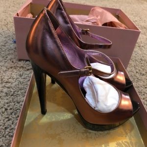 Miu Miu pink high heel